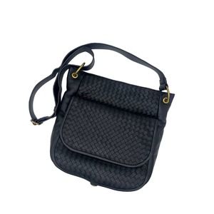 Authentic Bottega Veneta Intrecciato leather shoulder crossbody bag